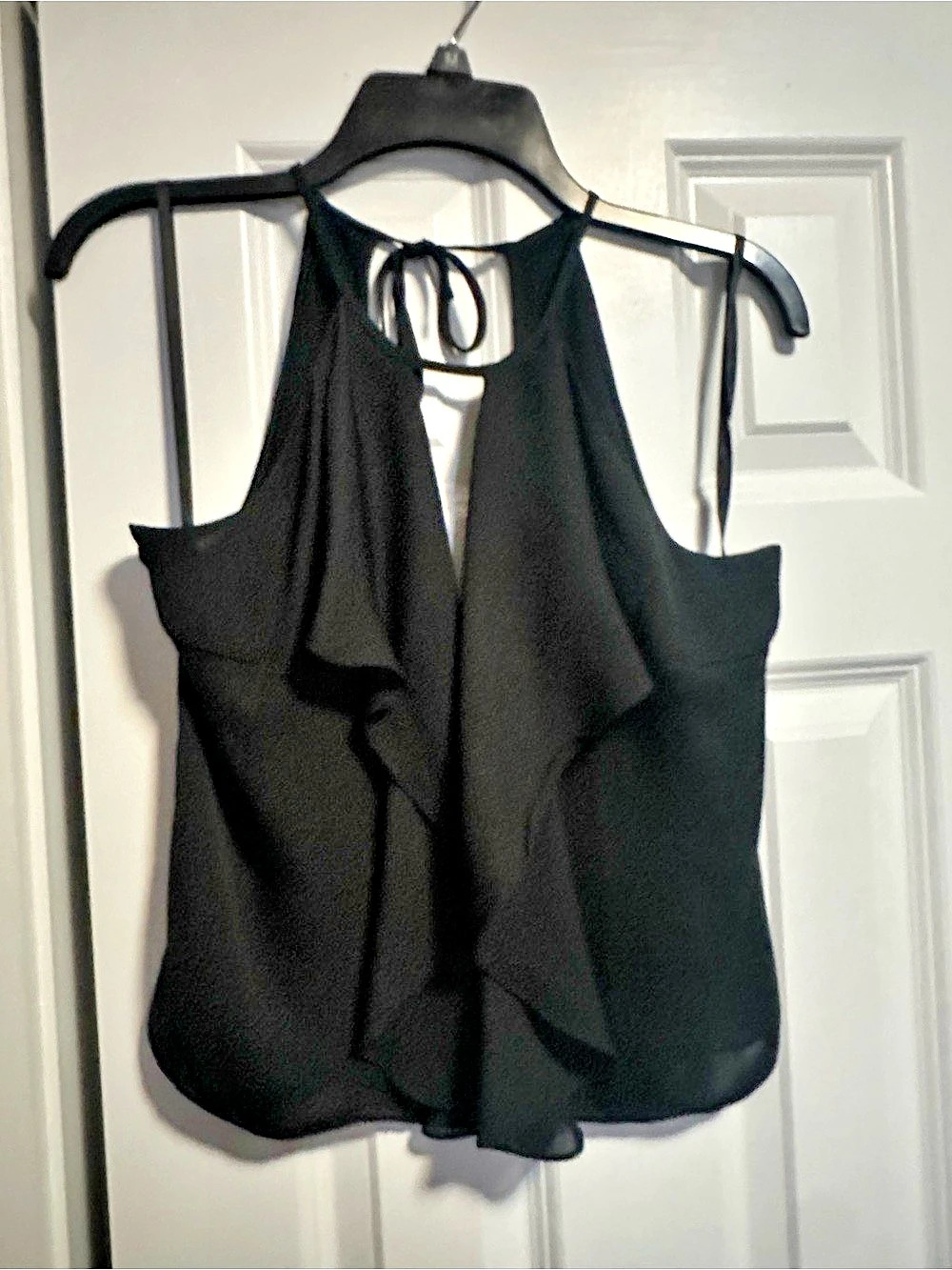 bebe Black Draped Camisole